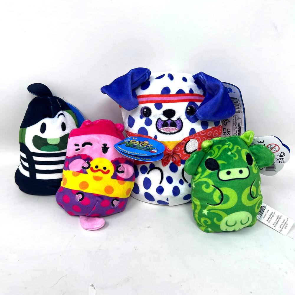 Cats Vs Pickles Plush Lot Dogs Squirls Cows Aliens Beanie Sensory Toys